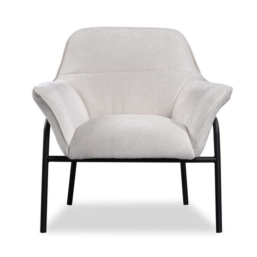 UDINE | Beige gepolsterter Sessel 80 x 84 x 90,5 cm