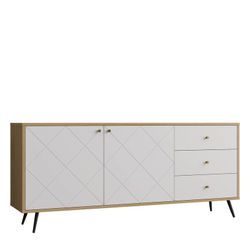 Aparador Pärumm Ukko White 176x40x76 cm