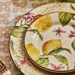 18-delig keramisch servies in veelkleurig | Zagara