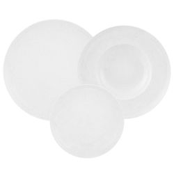 18-piece porcelain tableware in multicolor | Duality