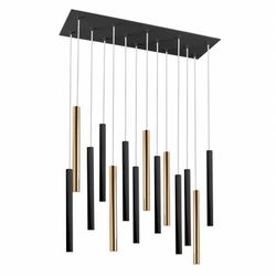 VARAS-Plafonnier Or / Noir, 25x82x40 cm