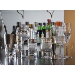Bicchiere alto in vetro trasparente, Ø 7,3 x 14,2 cm | Vinile