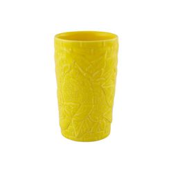 Hohes gelbes Fayenceglas, Ø 10 x 15 cm | Carmen Limon