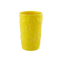 Hohes gelbes Fayenceglas, Ø 10 x 15 cm | Carmen Limon