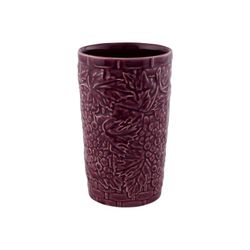 Hohes Steingutglas in Lila, Ø 10 x 15 cm | Carmen Uvas