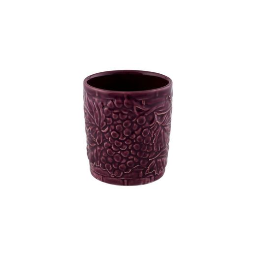Niskie szkło ceramiczne w kolorze fioletowym, Ø 9 x 10 cm | Carmen Uvas