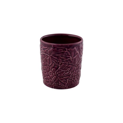 Niskie szkło ceramiczne w kolorze fioletowym, Ø 9 x 10 cm | Carmen Uvas