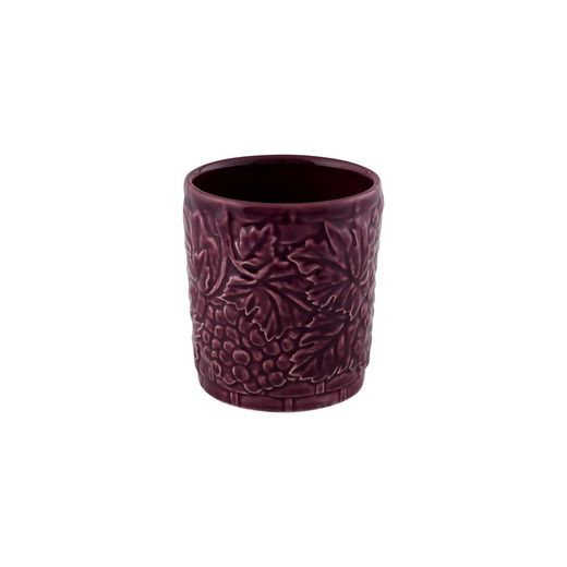 Niskie szkło ceramiczne w kolorze fioletowym, Ø 9 x 10 cm | Carmen Uvas
