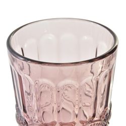 Kristallglas i rosa, Ø 8 x 10 cm | Cabral