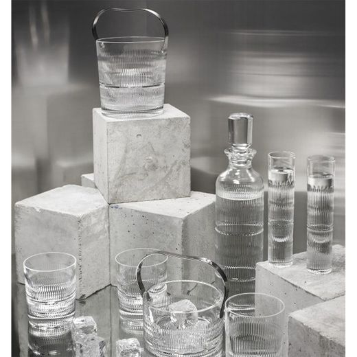 Crystal tall whiskey glass in transparent, Ø 7.6 x 14.2 cm | sell me