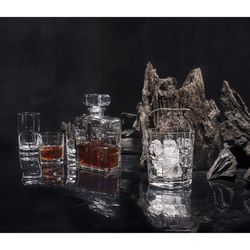Grand verre à whisky en verre transparent, Ø 7,6 x 14,2 cm | Portrait
