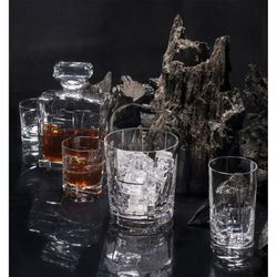 Kristallkurzes Whiskyglas in transparent, Ø 8,5 x 9,7 cm | Porträt