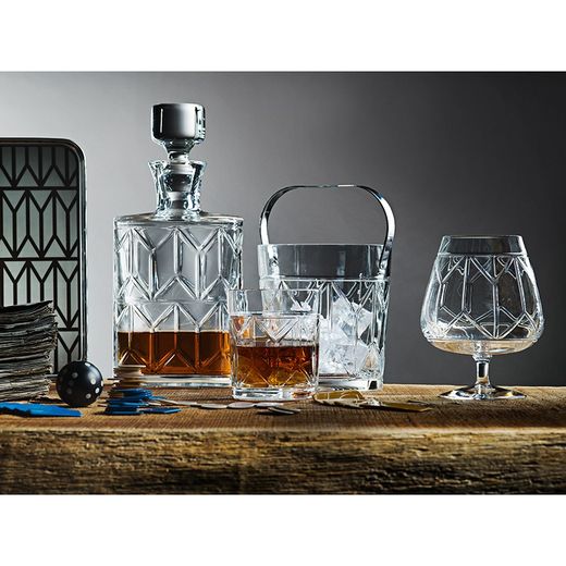 Short whiskey glass of clear glass, Ø 8.5 x 9.5 cm | Avenue