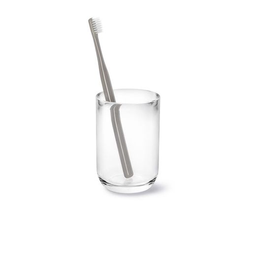 Vaso para baño Junip transparente, Ø7x10cm