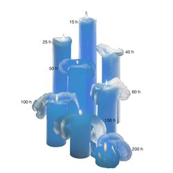 Singular dekorativt ljus cylindriskt röd Ø7x27 cm