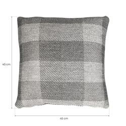 VIK | Fodera per cuscino dalle forme squadrate nei toni del grigio 45 x 45 cm