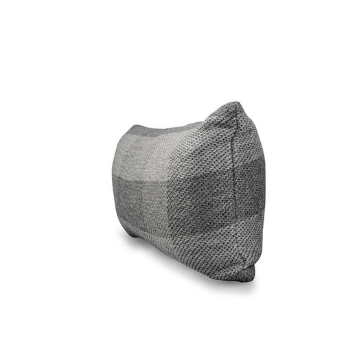 VIK | Housse de coussin aux formes carrées dans les tons gris 55 x 30 cm