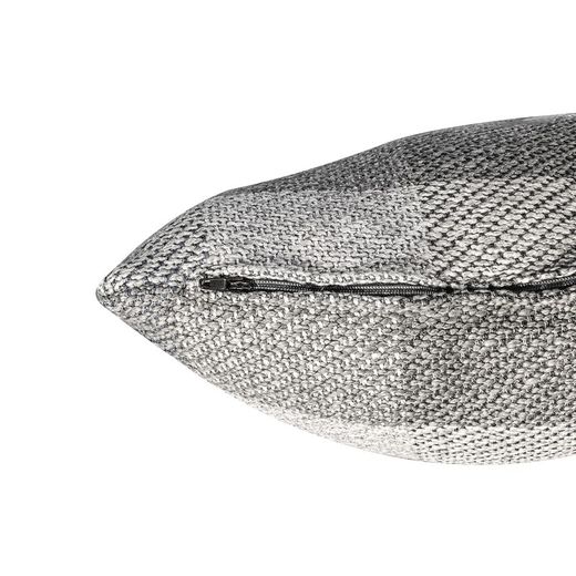 VIK | Housse de coussin aux formes carrées dans les tons gris 55 x 30 cm