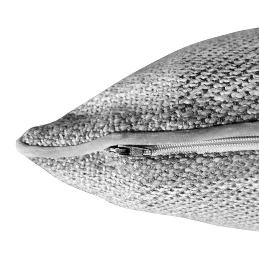 VIK | Cushion cover with squared shapes in gray tones 60 x 60 cm