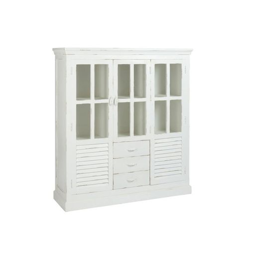 Vitrina de Madera Blanca 145x45x160 cm