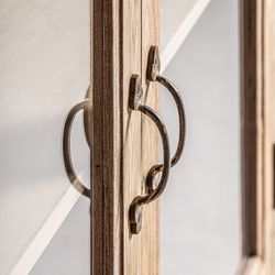 Carrik monter av återvunnet mangoträ i natur, 126 x 44 x 198 cm