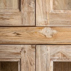 Carrik monter av återvunnet mangoträ i natur, 126 x 44 x 198 cm