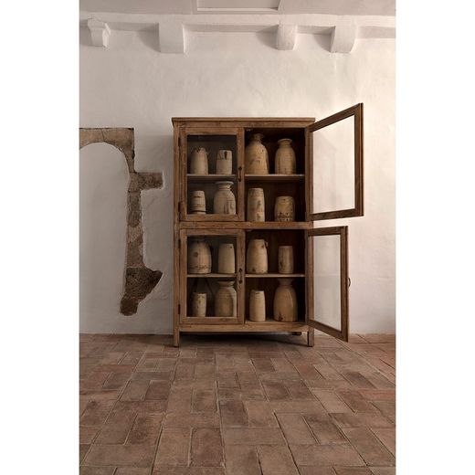 Carrik monter av återvunnet mangoträ i natur, 126 x 44 x 198 cm