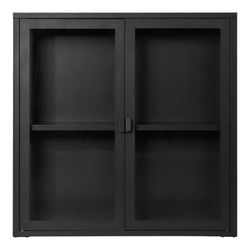 Hängande stålmonter i svart, 80 x 18 x 80 cm | Brisbane