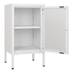 Steel display cabinet in white, 38 x 35 x 70 cm | Dalby