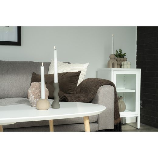 Steel display cabinet in white, 38 x 35 x 70 cm | Dalby