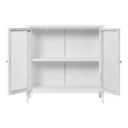 Steel display cabinet in white, 80 x 35 x 80 cm | Dalby