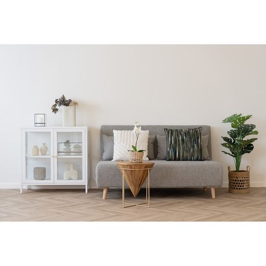 Steel display cabinet in white, 80 x 35 x 80 cm | Dalby