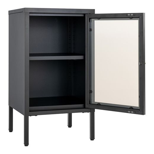 Steel display cabinet in black, 38 x 35 x 70 cm | Dalby