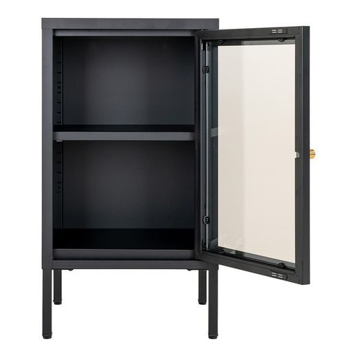 Steel display cabinet in black, 38 x 35 x 70 cm | Dalby