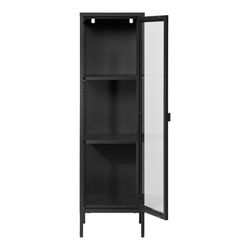 Black steel display cabinet, 40 x 35 x 140 cm | Brisbane