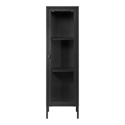 Black steel display cabinet, 40 x 35 x 140 cm | Brisbane