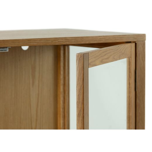 Wooden display case in oak color, 90 x 40 x 126 cm | ceci