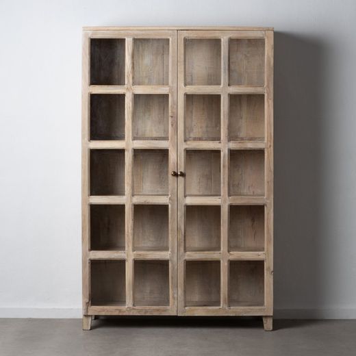 Monter i trä och glas, 120 x 40 x 194 cm