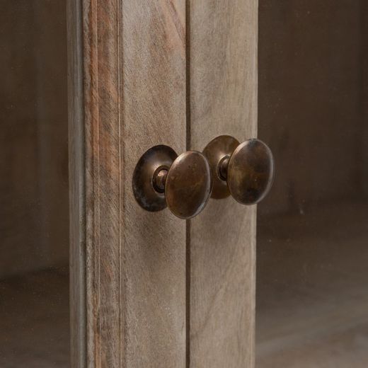 Monter i trä och glas, 120 x 40 x 194 cm