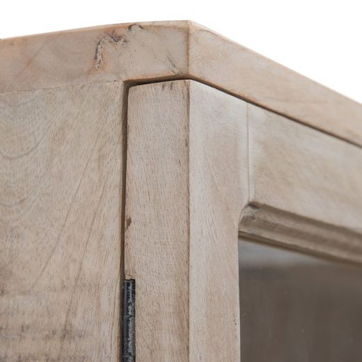 Monter i trä och glas, 120 x 40 x 194 cm