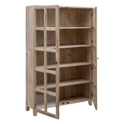 Monter i trä och glas, 120 x 40 x 194 cm