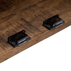 Natural wood and glass display case, 120 x 40 x 194 cm