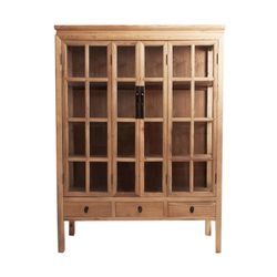 Tartu Elm Showcase, 130x45x175cm