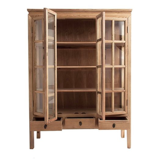 Tartu Elm Showcase, 130x45x175cm