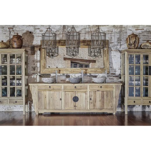 Tartu Elm Showcase, 130x45x175cm