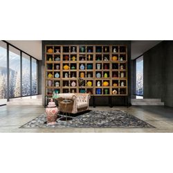 Recycled Pine Display Cabinet Bern, 85x40x85cm