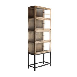 Recycled Pine Display Cabinet Bern, 85x40x85cm