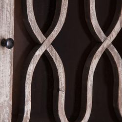 Vitrina de Diseño de Pino Reciclado Blanco | Sievi