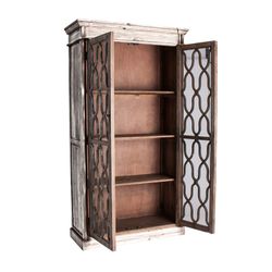 Vitrina de Diseño de Pino Reciclado Blanco | Sievi