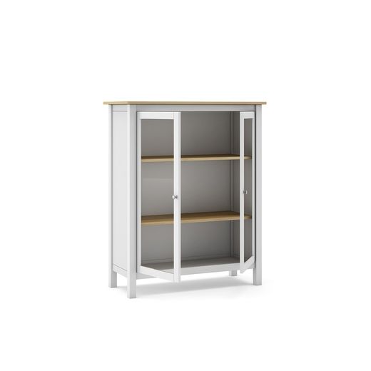 White pine and glass cabinet, 90 x 40 x 110 cm | misty